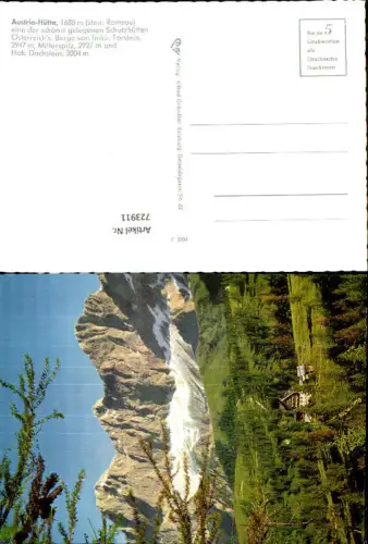 723911 Ramsau a. Dachstein Austria-Hütte mit Torstein Mitterspitz u. Hohem Dachstein