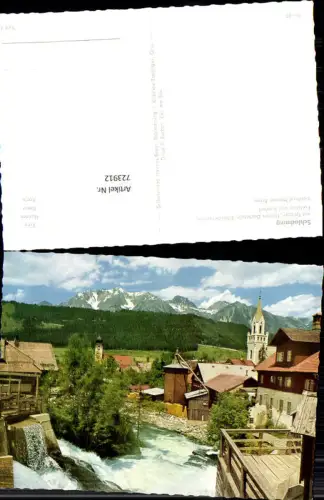 723912 Schladming mit Talbach Hohem Dachstein u. Scheichenspitze Eselstein u. Sinabel