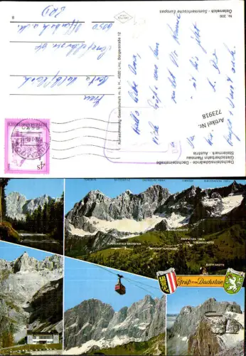 723918 Mehrbild AK Ramsau a. Dachstein Dachsteinsüdwände Dachsteinstraße Seilbahn