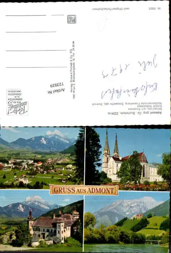 723929 Mehrbild AK Admont Stiftskirche mit Rosarium Schloß Röthelstein Wallfahrtskirche Frauenberg
