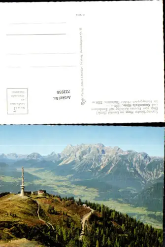 723936 Haus im Ennstal Blick vom Hauser Kaibling auf Sendeturm u. Krummholz-Hütte