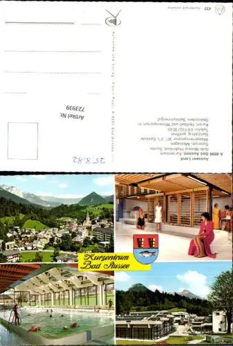 723939 Mehrbild AK Kurzentrum Bad Aussee Hallenbad Ortsmotiv