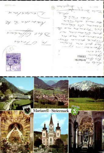 723951 Mehrbild AK Wallfahrtsort Mariazell Sigmundsberg Jugendheim u. Ötschermotiv