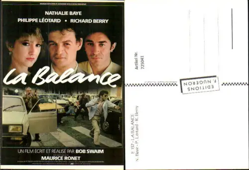 725041 Film Reklame La Balance N. Baye P. Leotard R. Berry