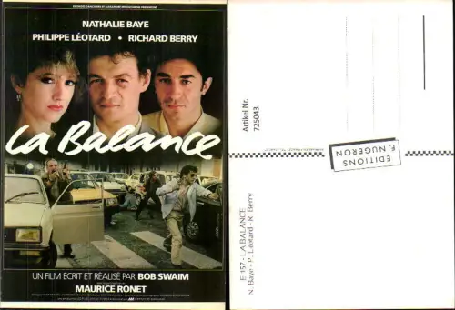 725043 Film Reklame La Balance N. Baye P. Leotard R. Berry