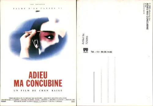 725093 Film Reklame Adieu Ma Concubine Chen Kaige Palme d or Cannes 1993