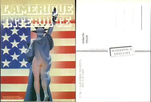 725124 Film Reklame L Amerique Interdite Affiche de Landi Erotik