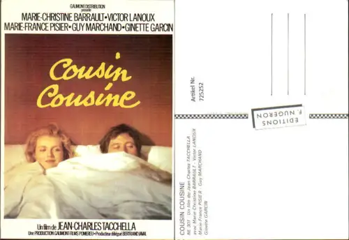 725252 Film Reklame Cousin Cousine Marie Christine Barrault Victor Lanoux Guy Marchand Ginette Garcin