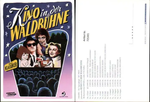 725301 Film Reklame Berlin Kino in der Waldbühne Star Trek Pulp Fiction Speed