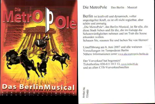 725400 Film Die Metropole Das Berlin Musical