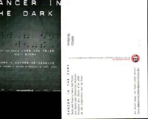 725490 Film Reklame Dancer in the Dark Björk Catherine Deneuve Lars von Trier