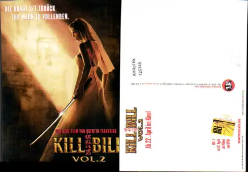 725746 Film Reklame Kill Bill Uma Thurman Quentin Tarantino