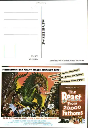 725769 Film Reklame The Beast from 20000 Fathoms Paul Christian Paula Raymond Cecil Kellaway