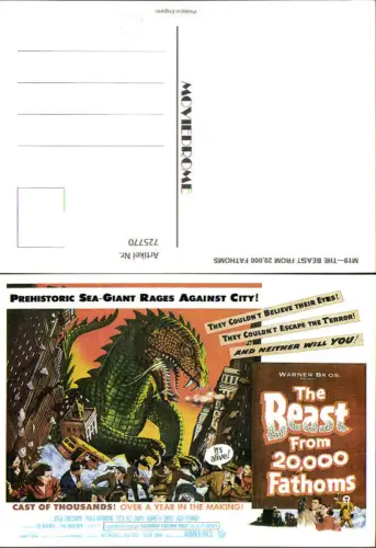 725770 Film Reklame The Beast from 20000 Fathoms Paul Christian Paula Raymond Cecil Kellaway