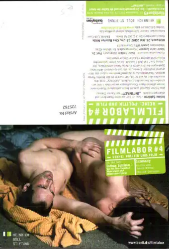 725782 Film Reklame Intime Sphären Intimacy Patrice Chereau Berlin Filmlabor Heinirch Böll Stiftung