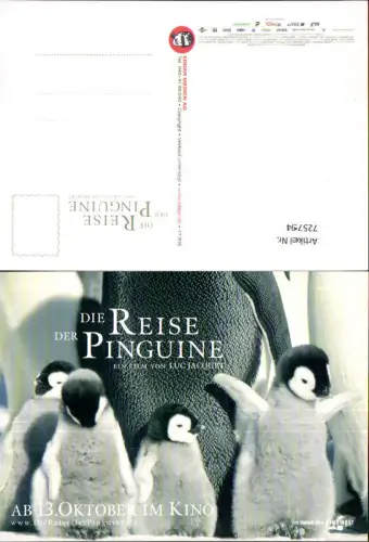 725794 Film Reklame Die Reise der Pinguine Luc Jacquet Tiere