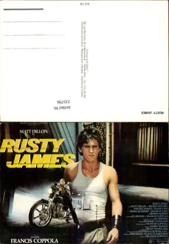 725796 Film Reklame Rusty James Matt Dillon Francis Coppola