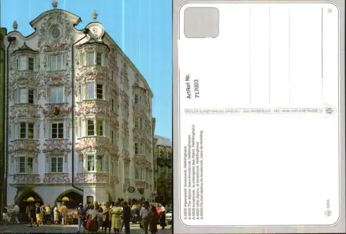 717003 Innsbruck Helblinghaus Kunstvolle Fassade