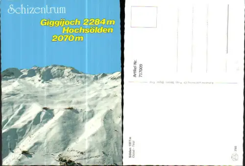 717009 Luftbild Sölden Ötztal Giggijoch Hochsölden