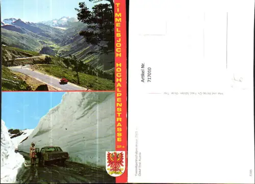 717010 Mehrbild AK Timmeljochhochalpenstraße Ötztal Sölden Obergurgl