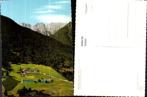 717022 Fliegeraufnahme Alpenhotel Linserhof ob Imst mit Blick auf Heiterwand pub Alpine Luftbild FÖ 52295