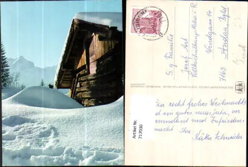 717030 Berghütte Bergkulisse Tirol Winterbild
