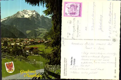 717039 Mayrhofen Zillertal Blick auf Grünberg