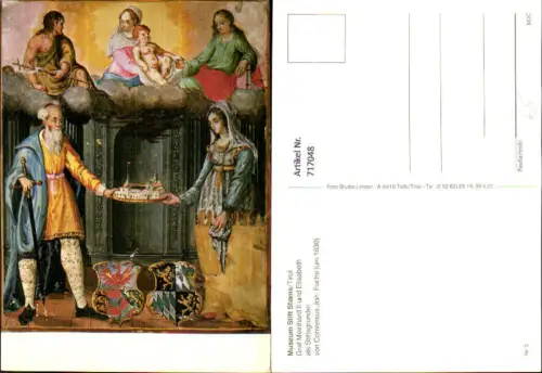 717048 Museum Stift Stams Tirol Graf MeinhardII u. Elisabeth v. Conversus Joh. Fuchs