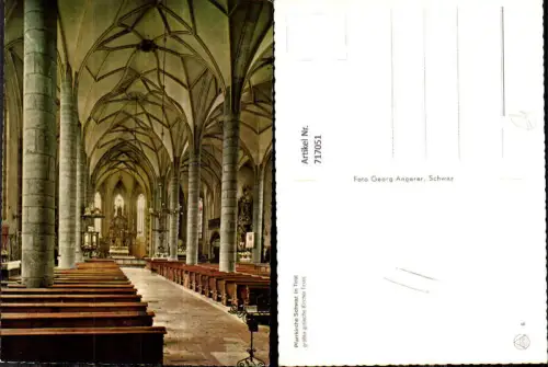 717051 Schwaz Tirol Pfarrkirche Unserer Lieben Frauen Himmelfahrt Inneres