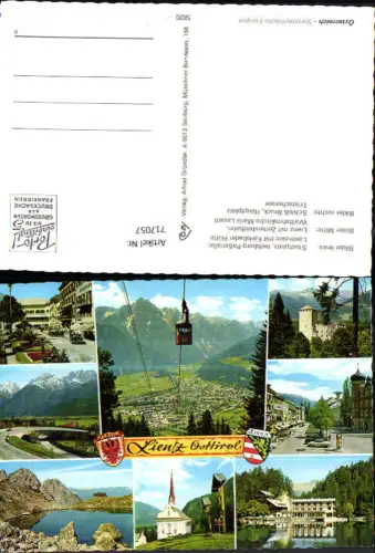 717057 Mehrbild AK Lienz Osttirol Stadtplatz Laserzsee Zettersfeldbahn Schloss Bruck
