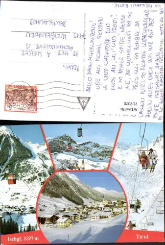 717070 Mehrbild AK Ischgl Wintersport Seilbahn Sessellift