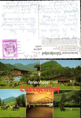 717072 Mehrbild AK Erpfendorf Ferienhotel Lärchenhof Schwimmbad Pferde Reiten