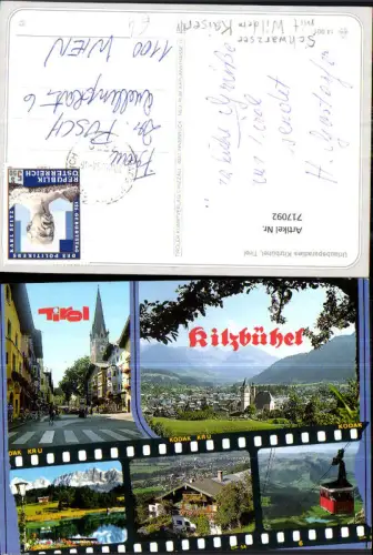 717092 Mehrbild AK Kitzbühel Ansichten Seilbahn Gondel