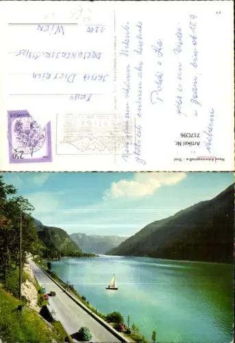 717096 Neue Achenseestraße Pertisau a. Achensee Segelboot VW Käfer
