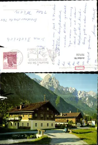 717111 Foto AK Amlach b. Lienz Osttirol mit Spitzkofel