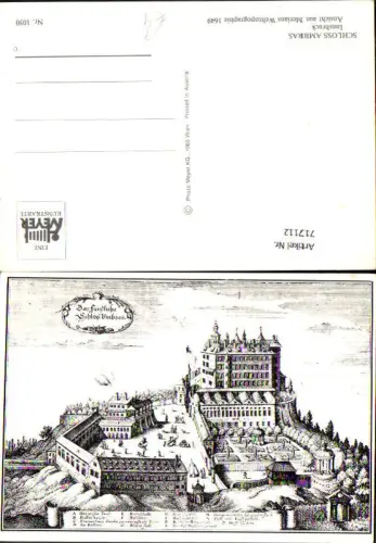 717112 Ansicht Welttopographie 1649 Innsbruck Schloss Ambras
