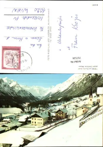 717124 Trins im Gschnitztal geg. Stubaier Alpen Winteransicht