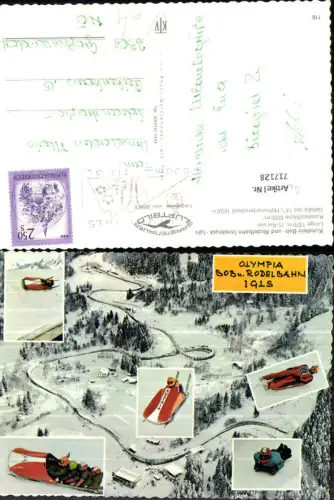 717128 Mehrbild AK Innsbruck Igls Bob-u. Rodelbahn Wintersport