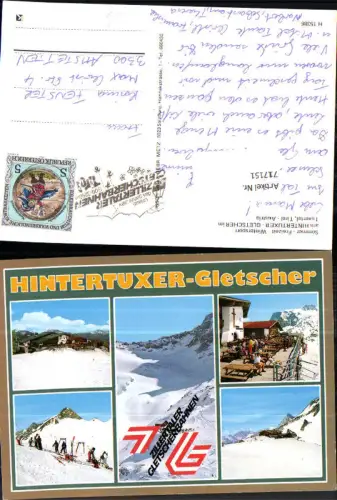 717151 Mehrbild AK Hintertuxer-Gletscher Hintertux Wintersport
