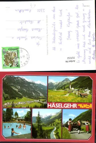 717152 Mehrbild AK Häselgehr Tirol Schwimmbad Trachtenmusikkapelle Ansicht mit Kirche