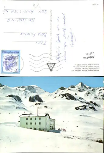 717153 Heidelberger Hütte mit Lareinferner Spitze Heidelberger Spitze bei Ischgl im Winter