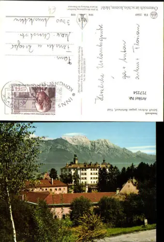 717154 Innsbruck Schloss Ambras geg. Bettelwurf