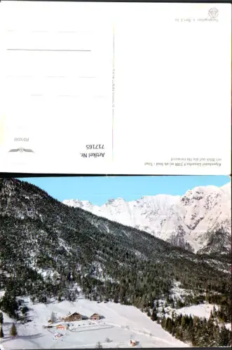 717165 Fliegeraufnahme Alpenhotel Linserhof ob Imst mit Heiterwand im Winter pub Alpine Luftbild FÖ 53381