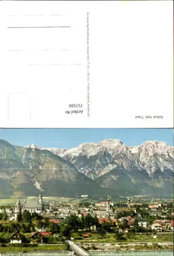 717166 Hall in Tirol Ansicht mit Kirchen Brücke