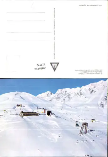 717172 St Anton a. Arlberg Galzig Bergstation Bergbahn Seilbahn Wintersport