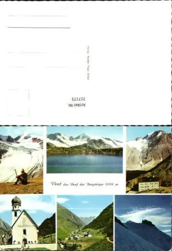 717173 Mehrbild AK Vent Kirche Bergsteigen Sölden