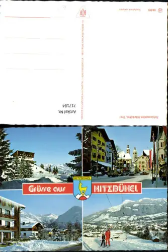 717184 Mehrbild AK Kitzbühel Wintersport Straßenpartie