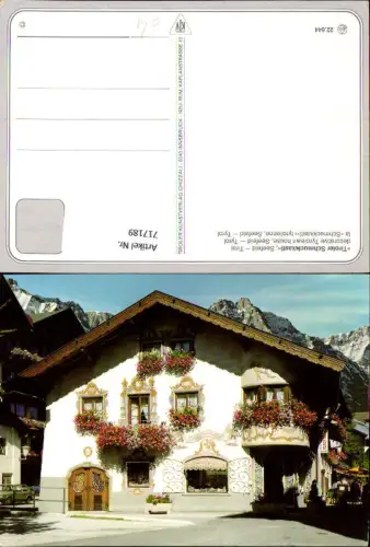 717189 Seefeld i. Tirol Tiroler Schmuckkastl Kunstvolle Fassade