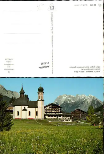 717191 Seefeld in Tirol Seekirchlein Blick geg. d. Karwendelgebirge