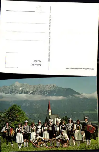 717200 Gruppenbild Weerberg Schwaz Tirol Schuhplattlergruppe Tracht Musik Brauchtum